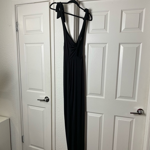 Nookie Selene Halter Maxi Dress Gown Black - Picture 5 of 10